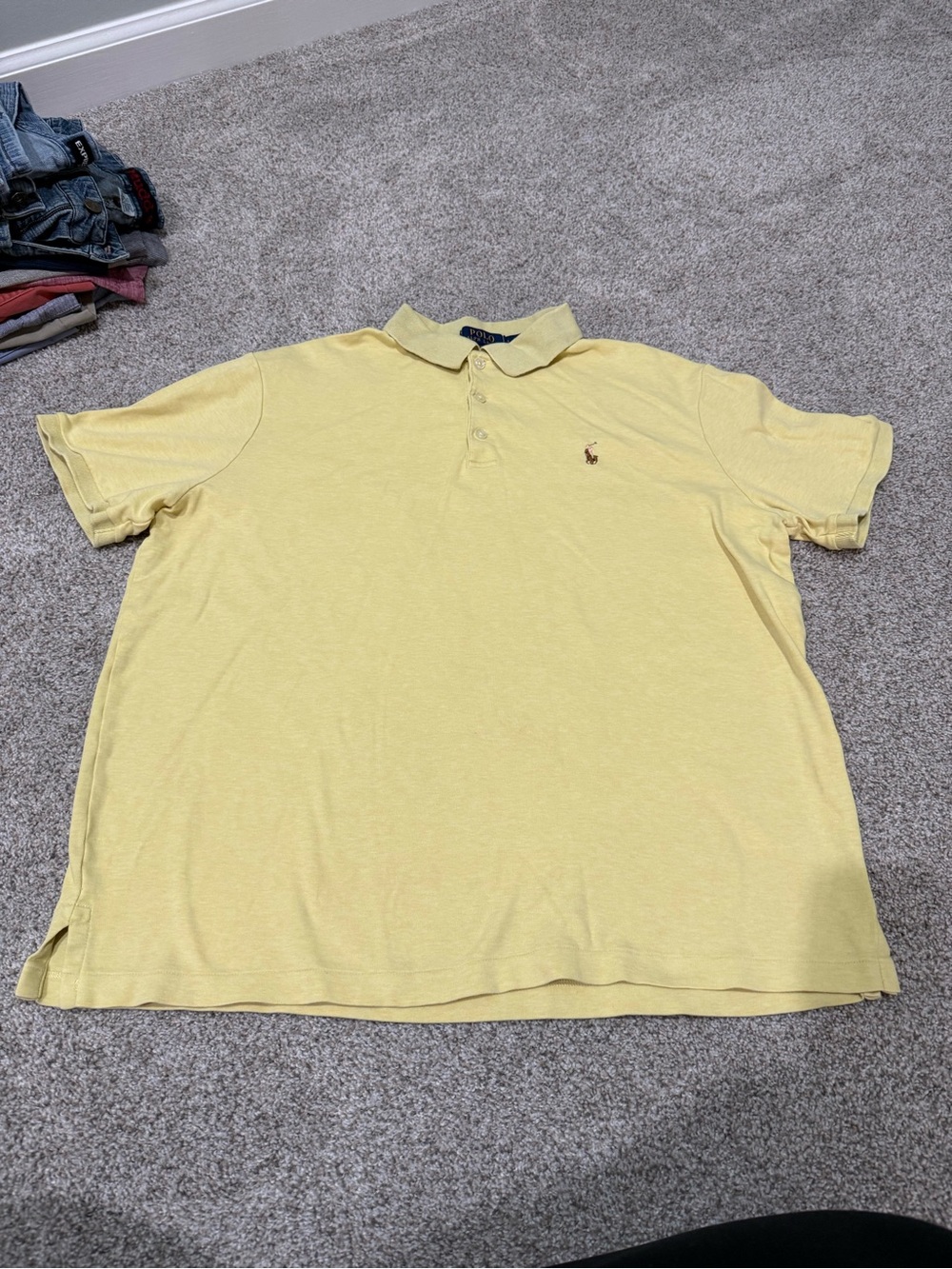 Ralph Lauren Yellow Short-Sleeve Polo Shirt